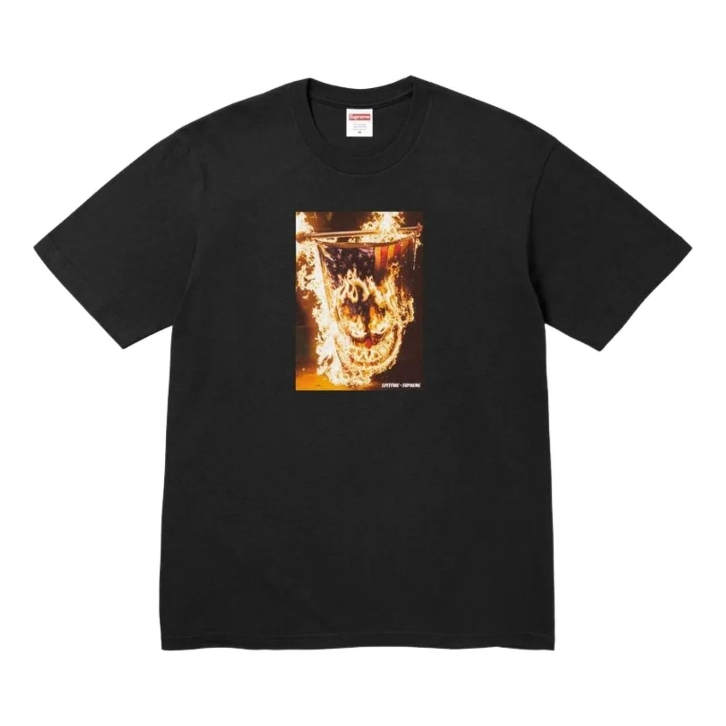 Supreme x Spitfire SS26 Flag T-Shirt 'Black' SUP-SS26-336-BLK - 1