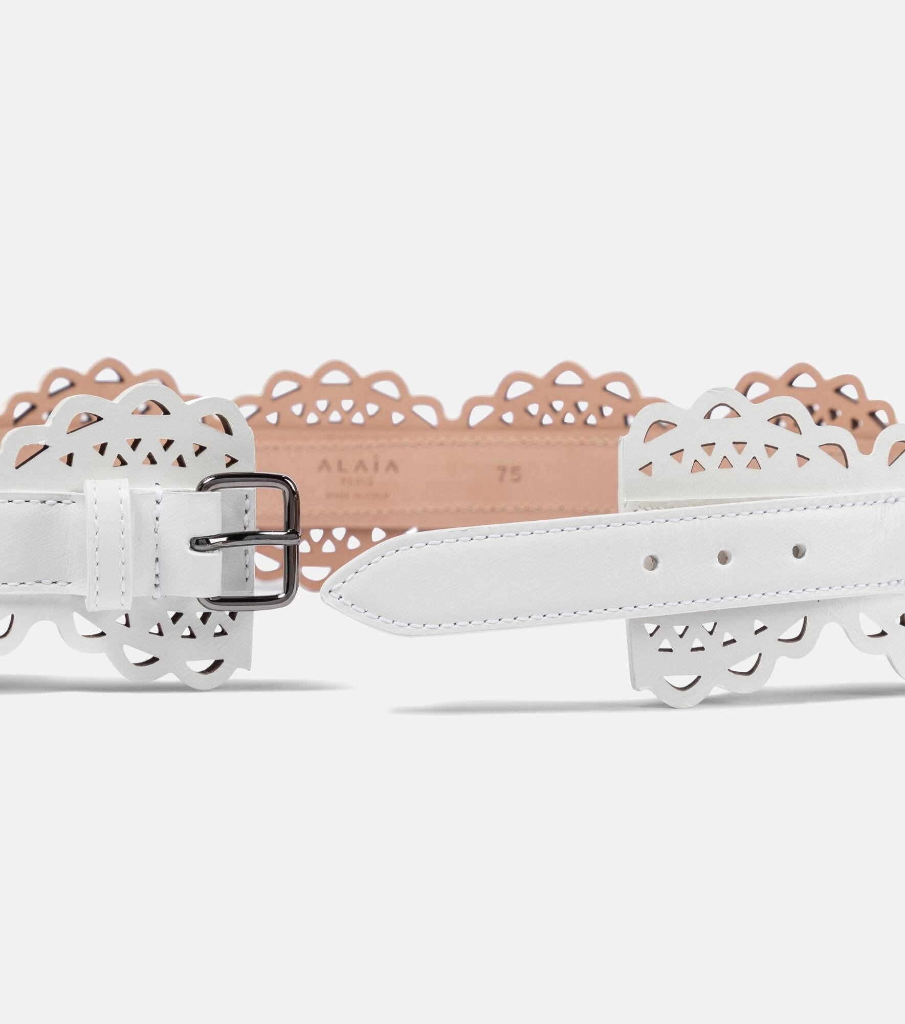 Laser-cut leather belt - 3