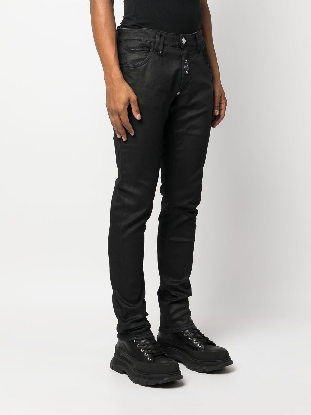 Premium Skull low-rise slim-cut jeans - 1