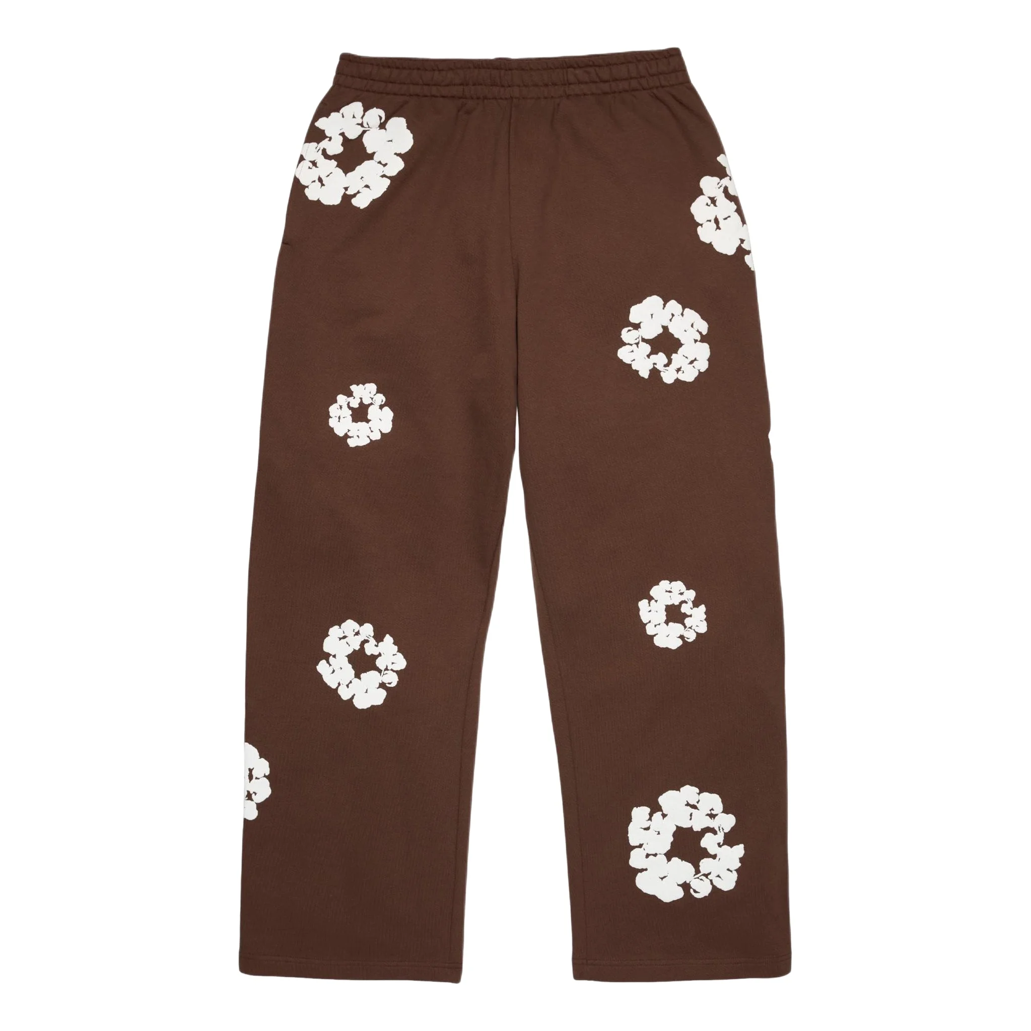 Denim Tears Cotton Wreath Baggy Sweatpants 'Dark Brown' SS26BAS11403056 - 1