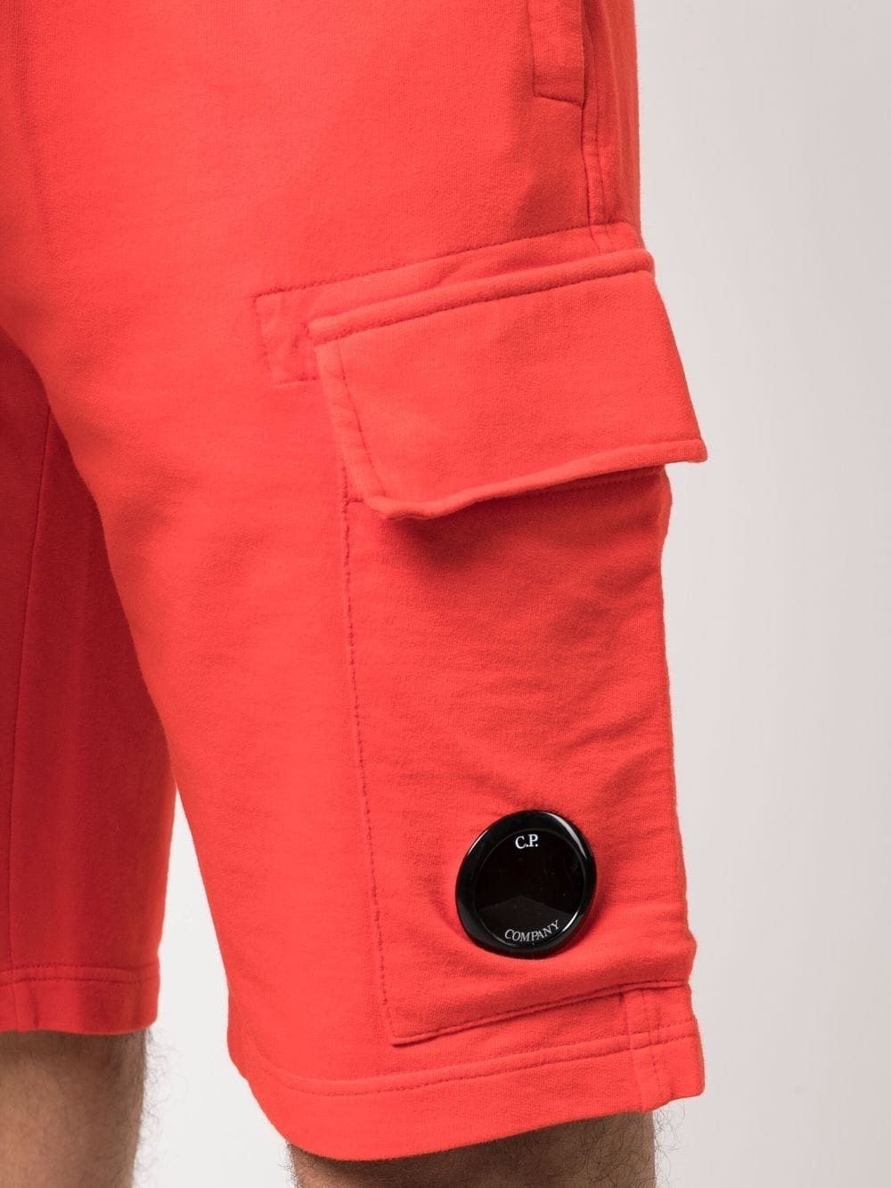 Lens-detail cotton cargo shorts - 5