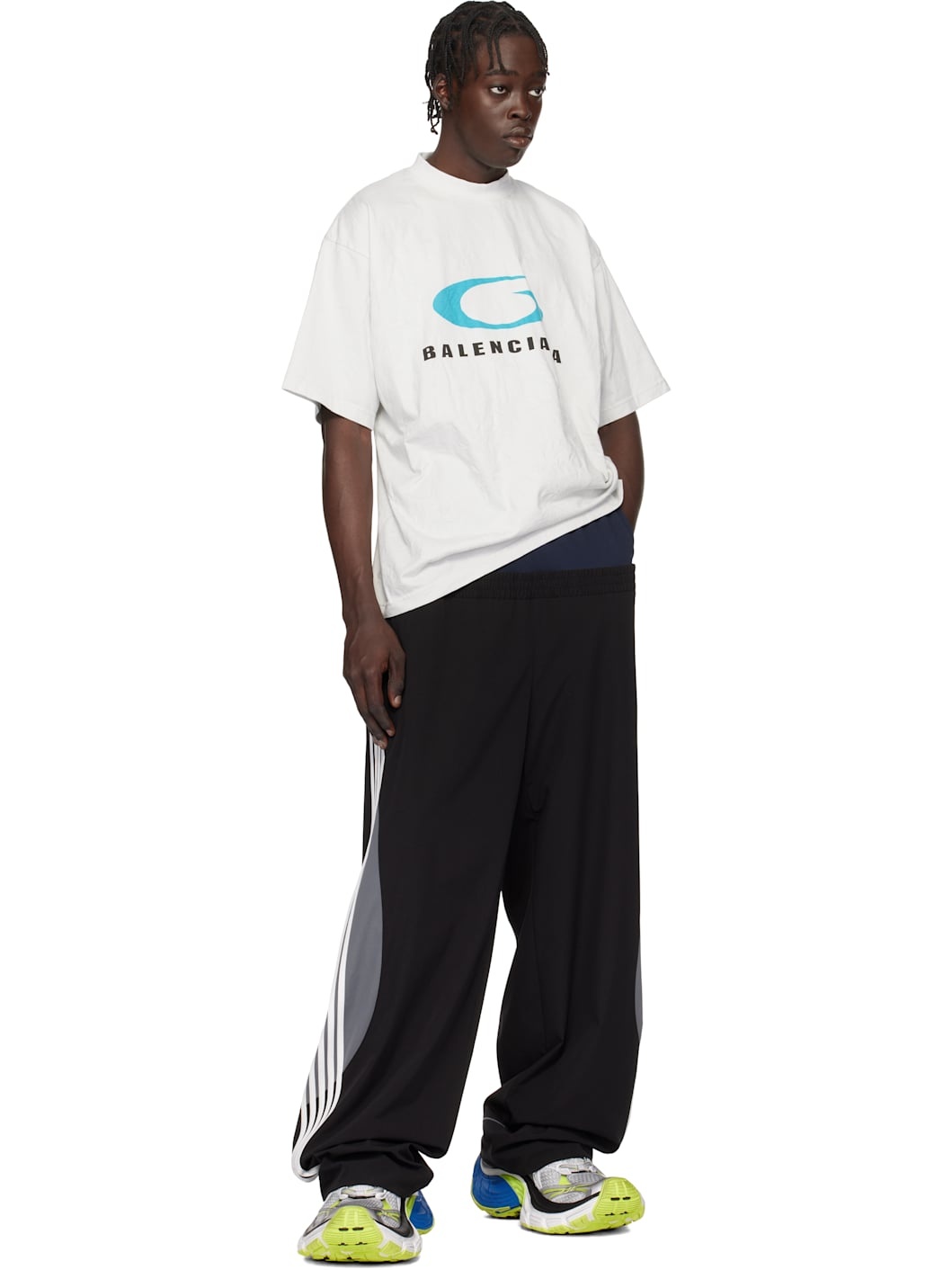 BALENCIAGA Men's Loop Sports Icon T-shirt Medium Fit in