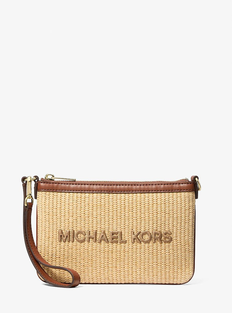 Jet Set Travel Small Woven Wristlet 1