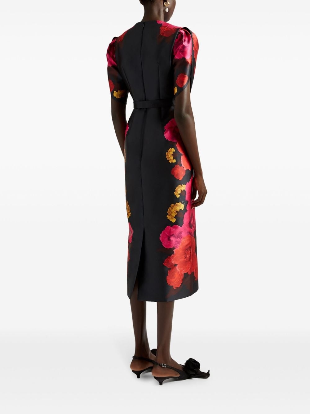 floral-print midi dress - 4