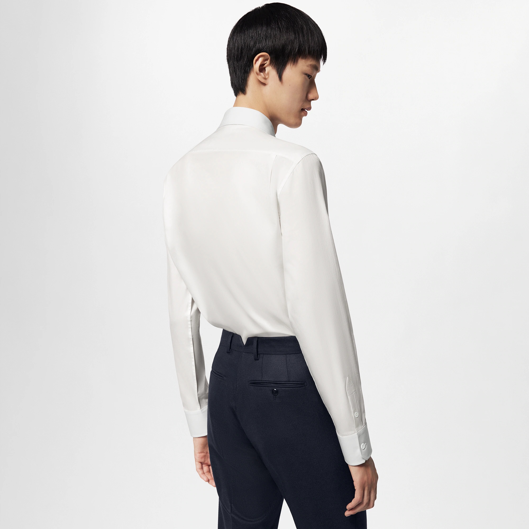 Embroidered Long-Sleeved Cotton Blend Shirt - 6