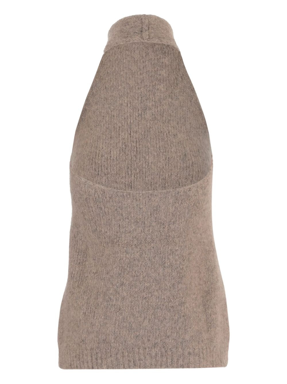 high-neck ribbed-hem sweater - 2