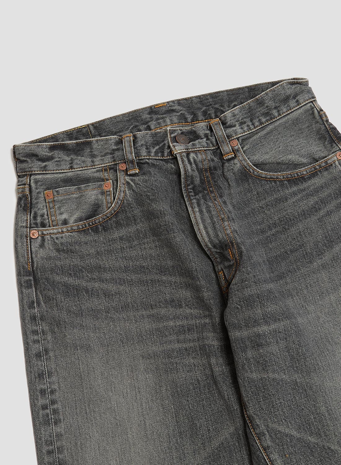 FOB Factory Selvedge 66 Denim 5P Washed Black - 4