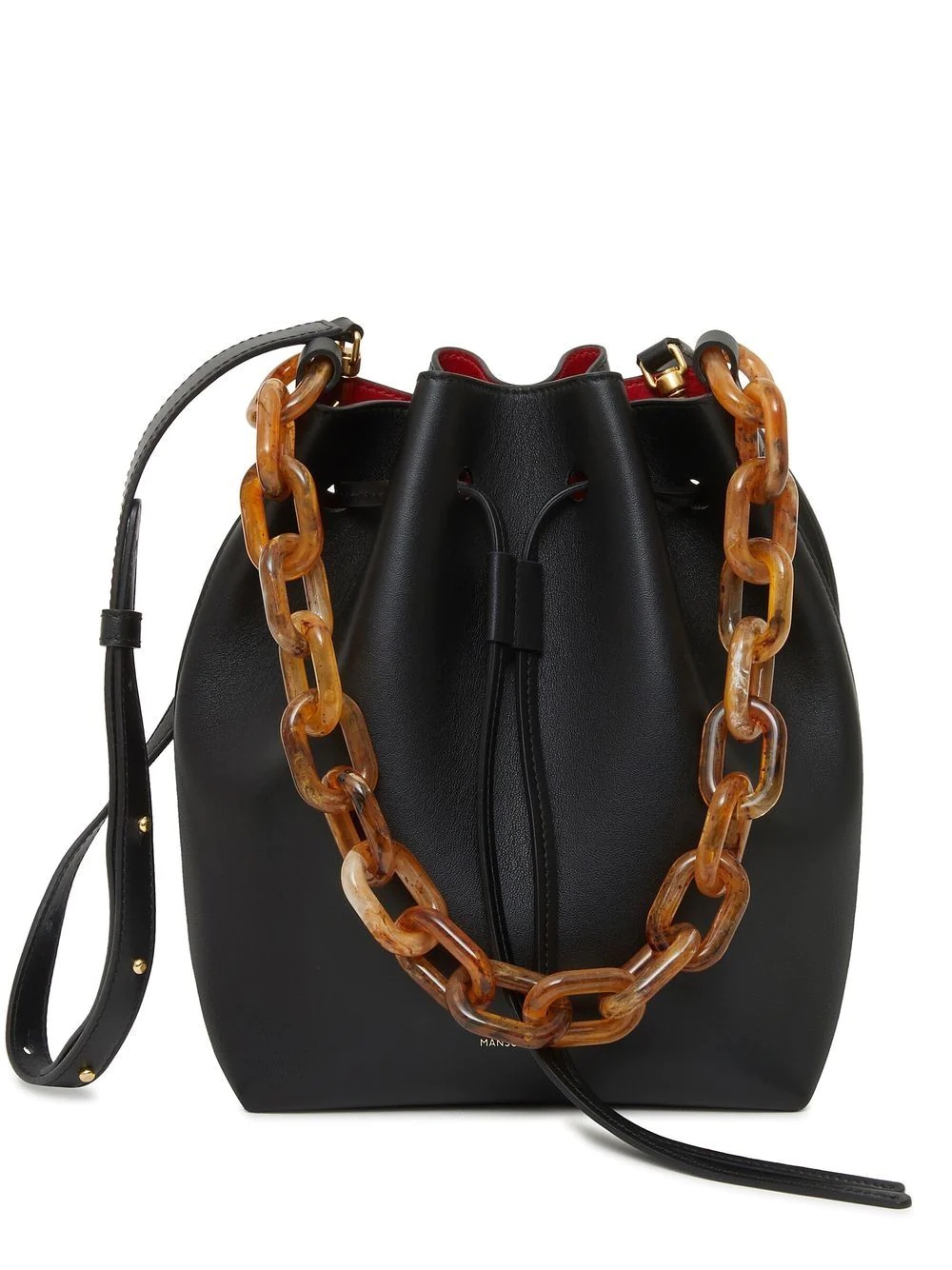 Twist chain-strap bucket bag - 1