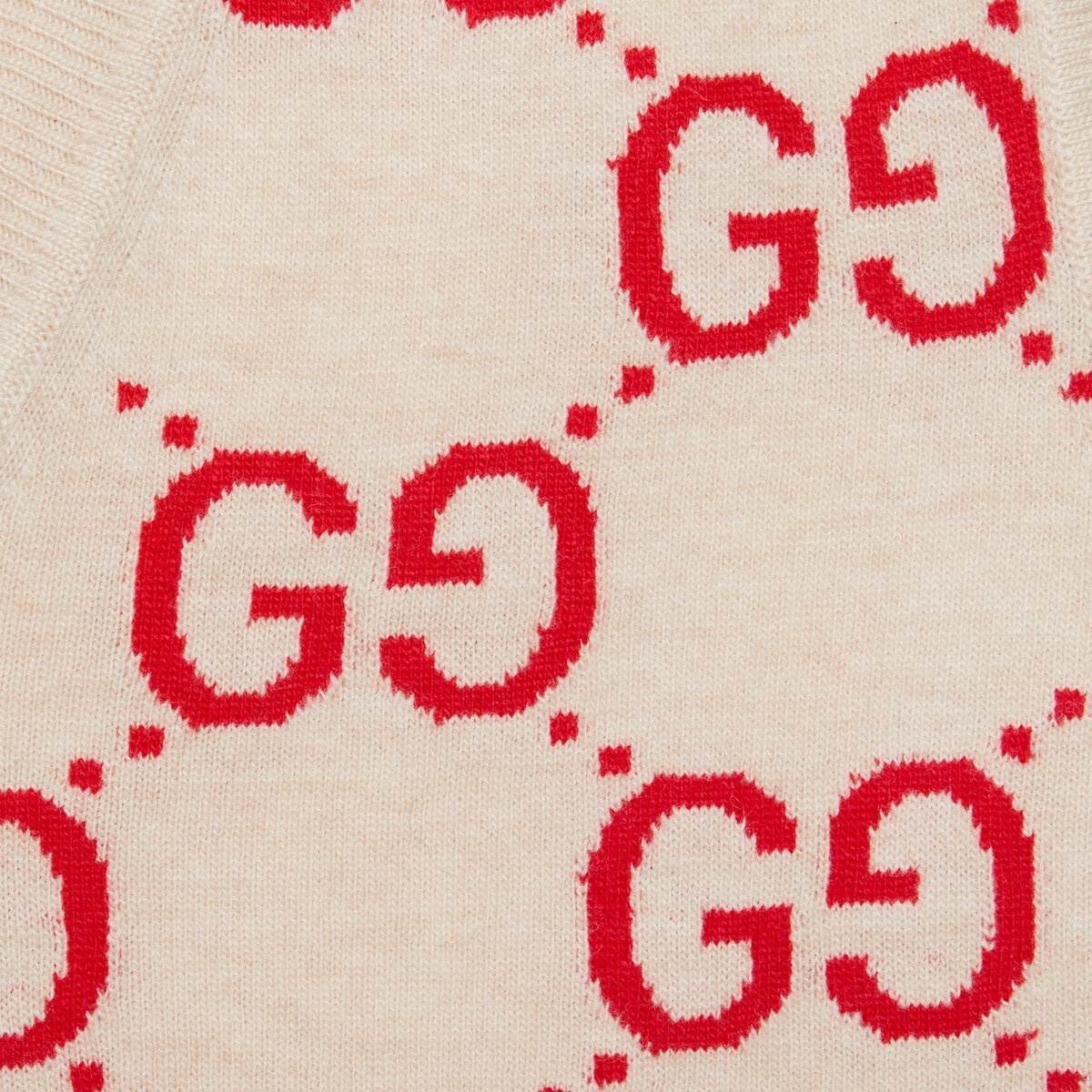 GG wool jacquard vest - 5