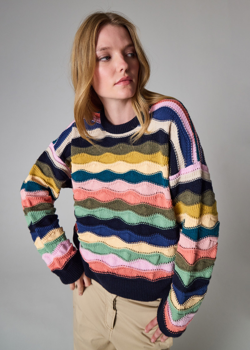 Women's Crew Neck 'Swirl' Sweater 4