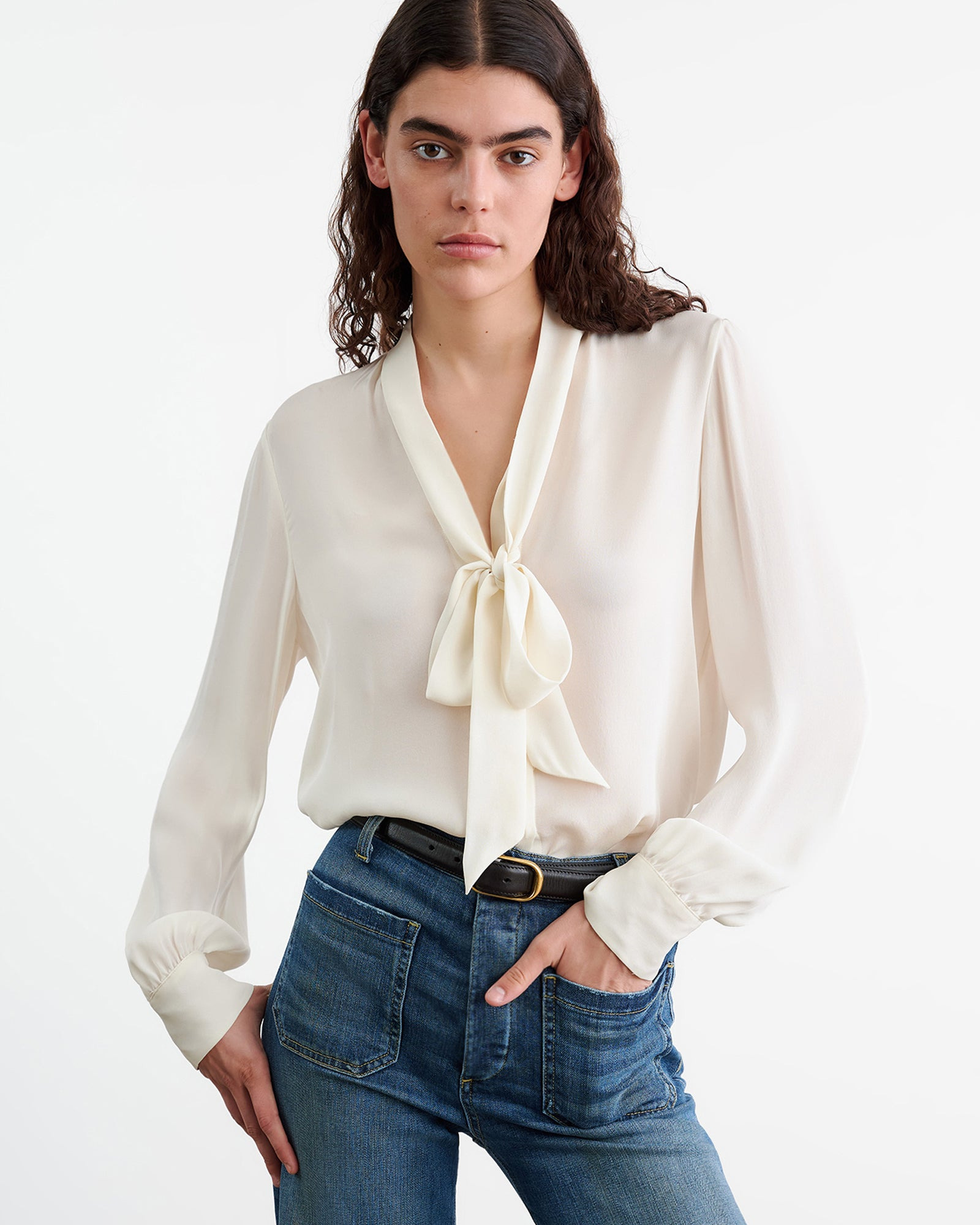 CARINA SILK BLOUSE - 2