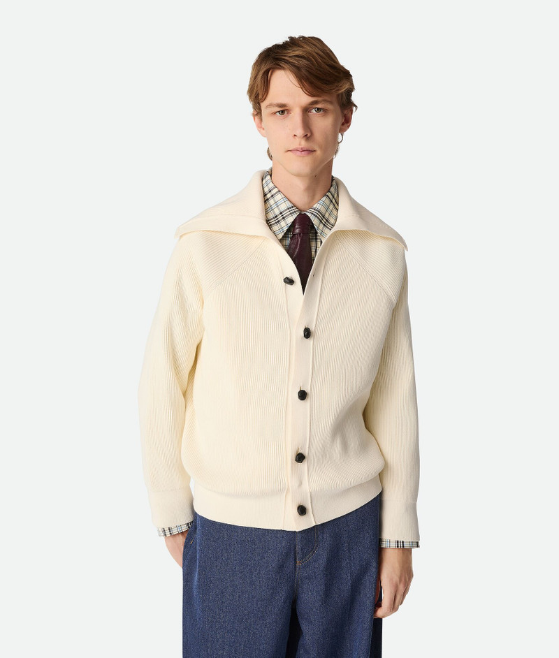 Cotton English Rib Cardigan 1