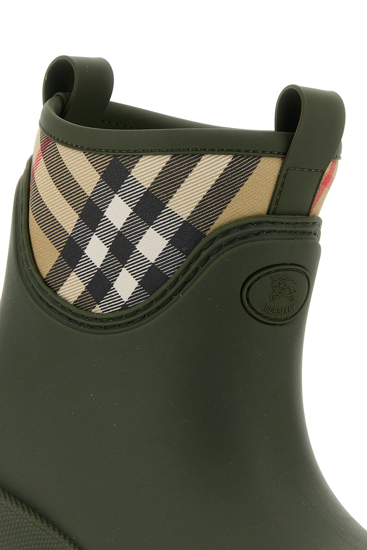 Olive green rubber Marsh Stamp ankle boots - 4