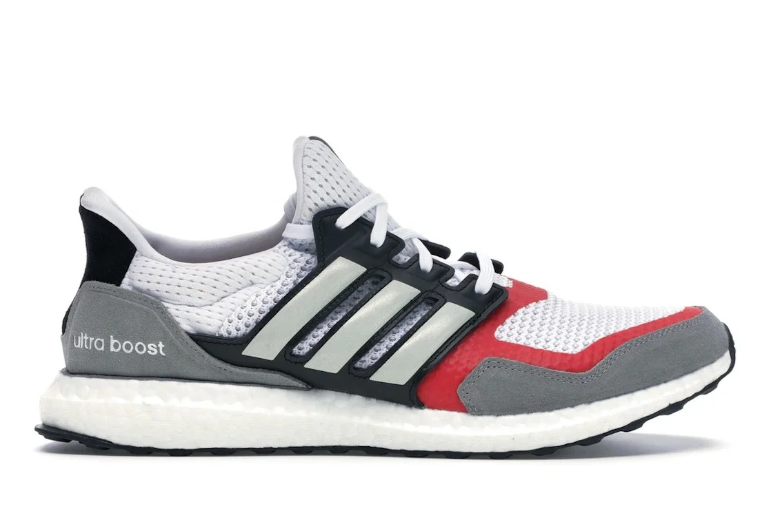 adidas Ultra Boost S&L White Grey Scarlet - 1
