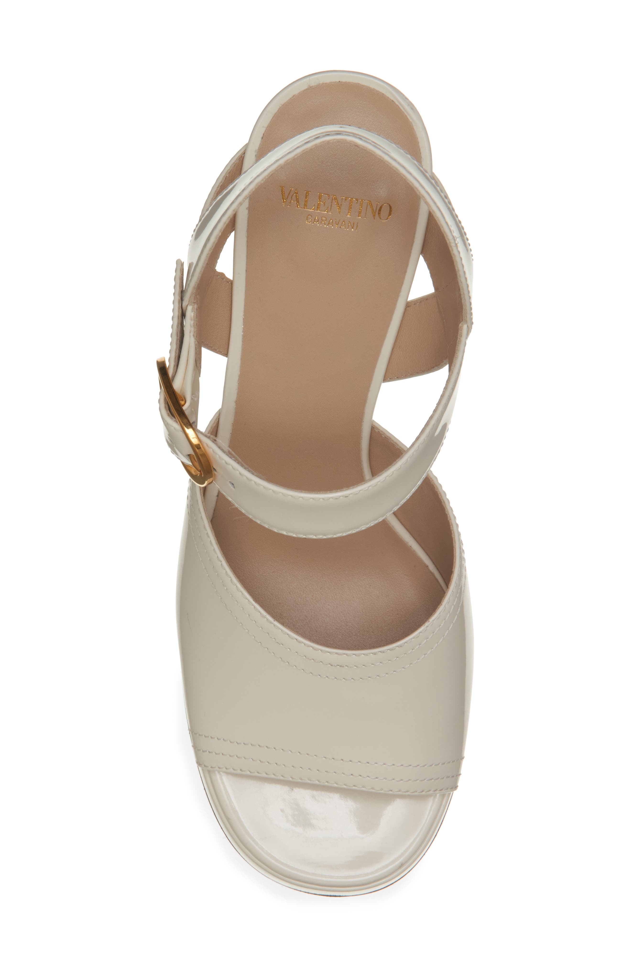 Valentino Garavani Fawcette Sandal in Ivory at Nordstrom - 5