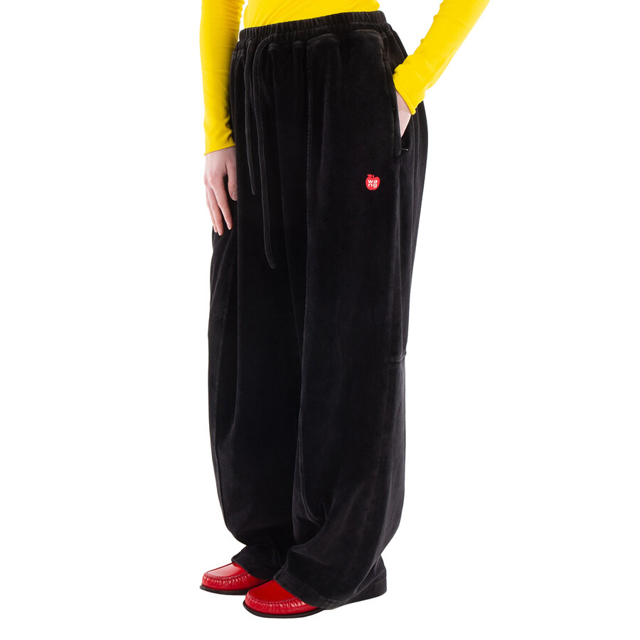 T by Alexander Wang Articulated Velour Track Pants - 2