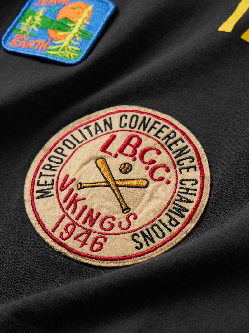 Discount Taxi Printed Appliquéd Cotton-Jersey T-Shirt 4