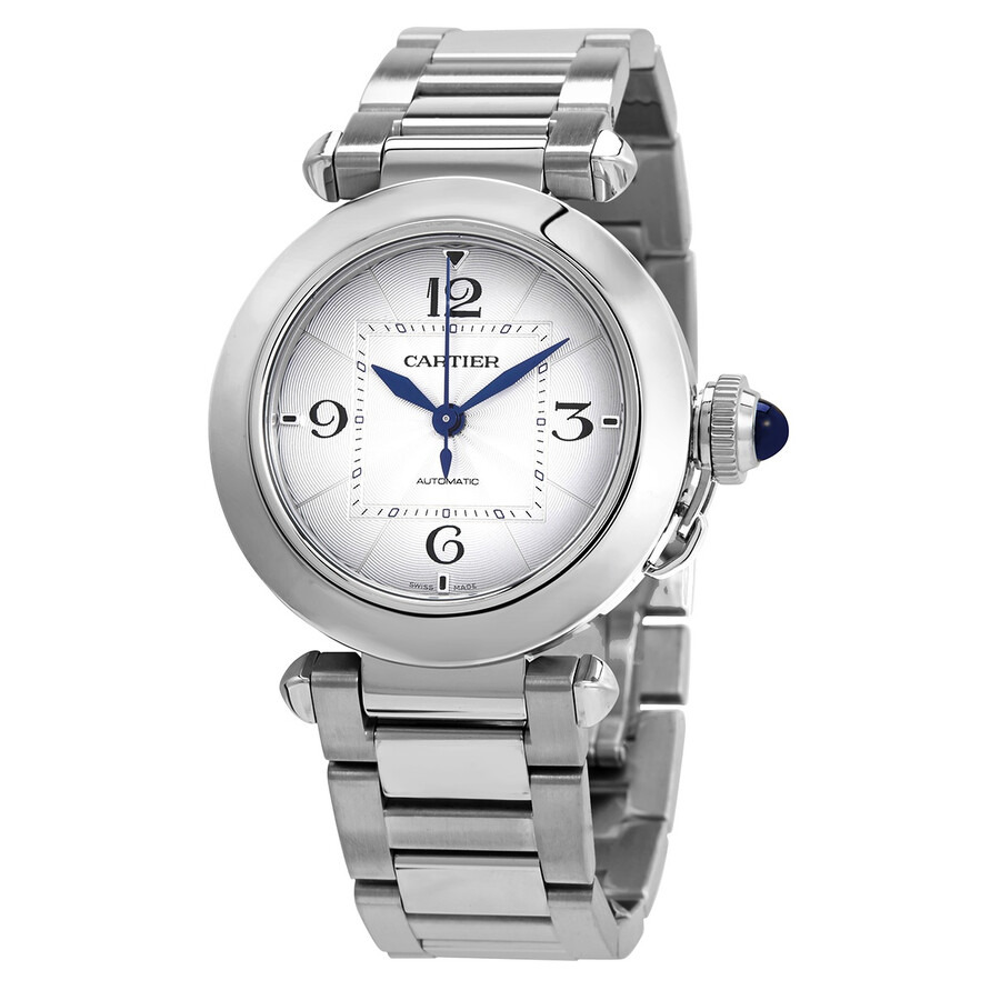 Pre-owned Cartier Pasha Silver Dial Ladies Watch WSPA0013 - 1