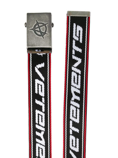 VETEMENTS embroidered logo cotton belt outlook