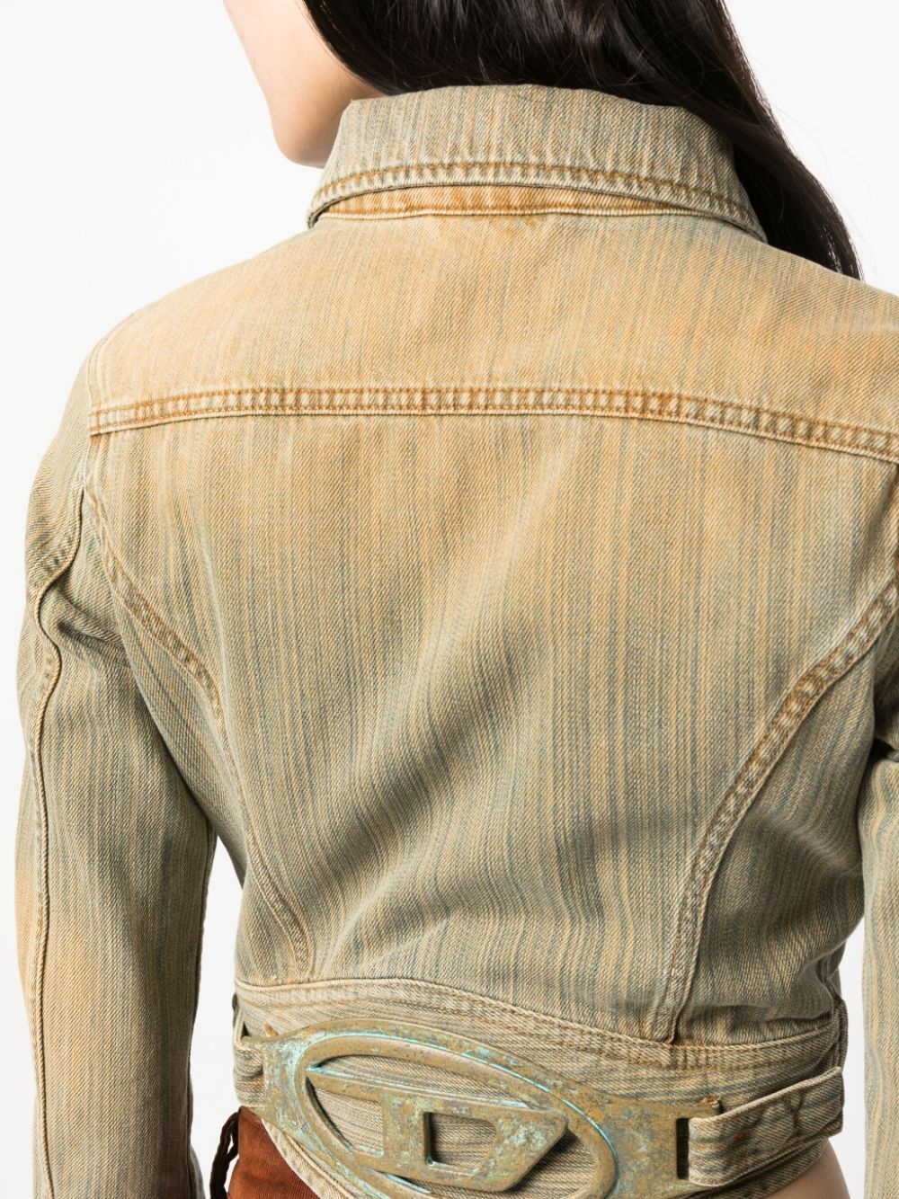 De-Slimmy cropped denim jacket - 5