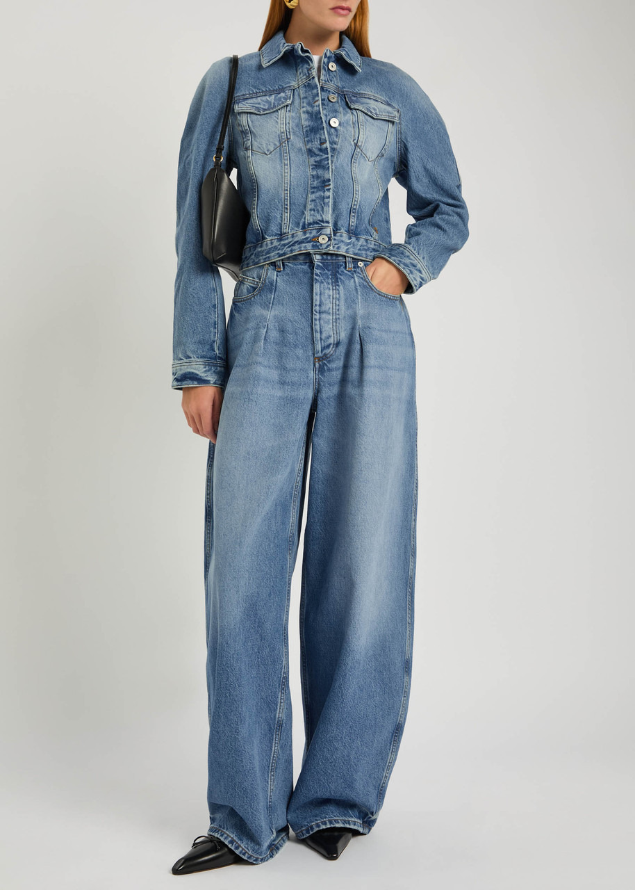 Jacquemus Le Ovalo De-nîmes Panelled Denim Jacket - 4