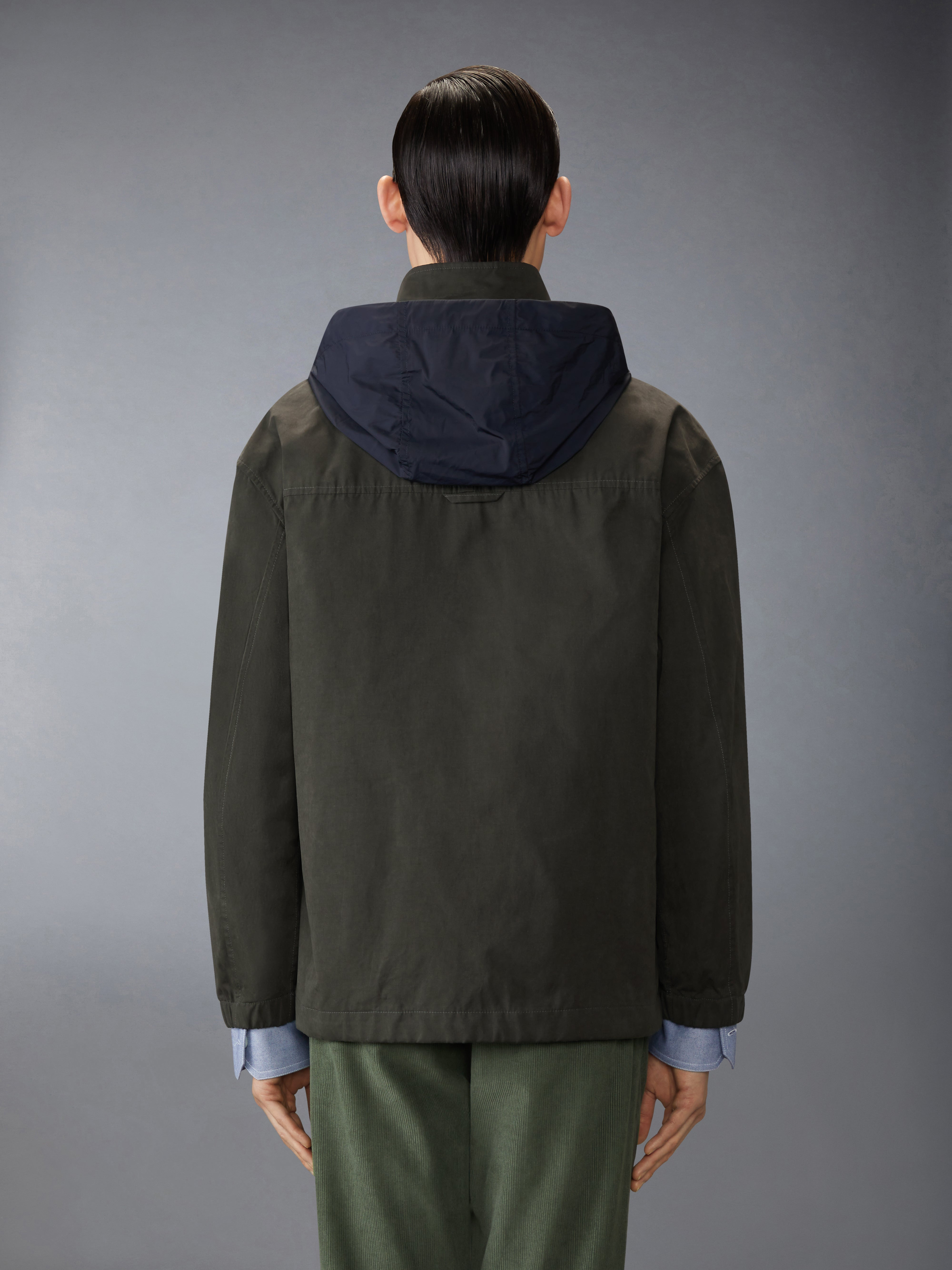 WAXED TECH HOODED ANORAK JACKET - 7