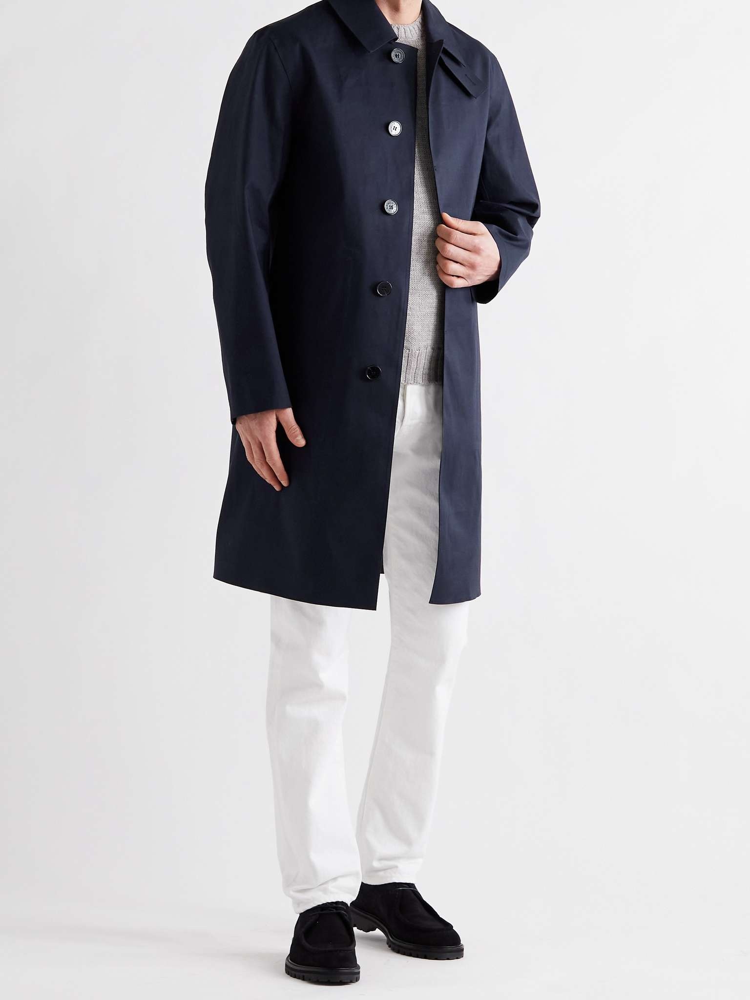Oxford Bonded Cotton Trench Coat - 2