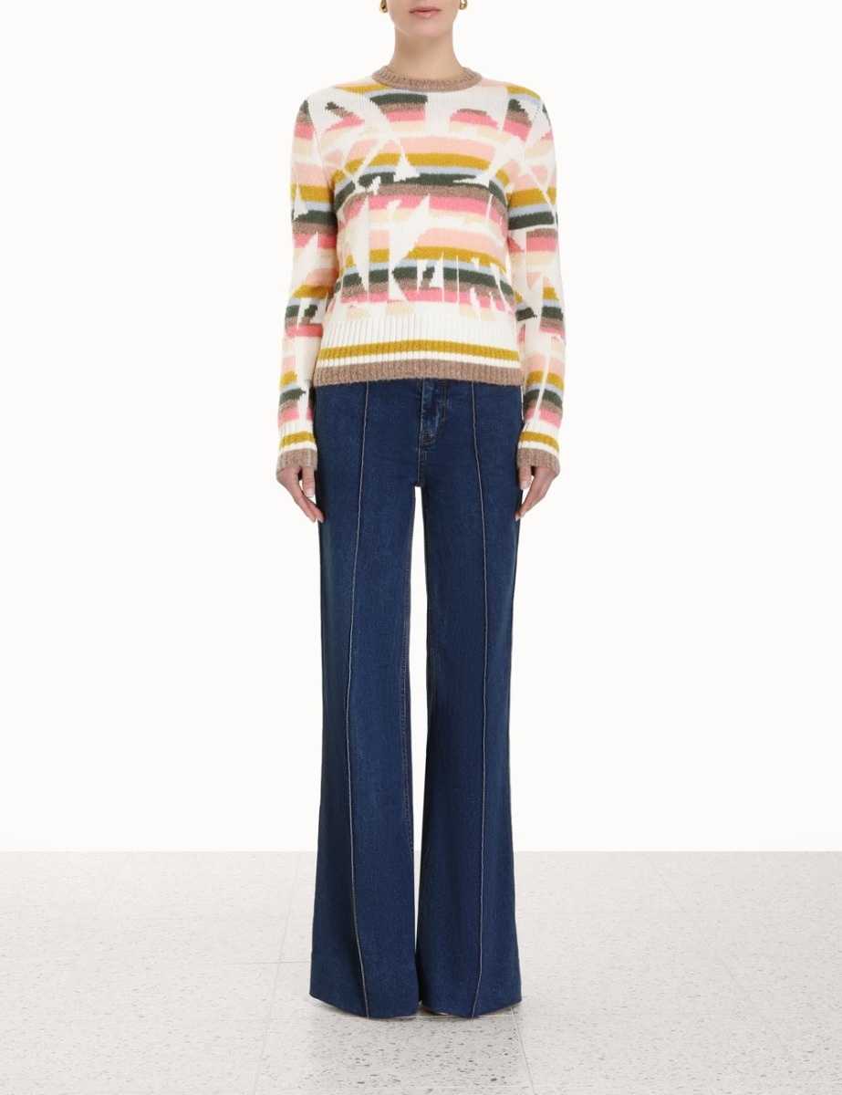 LYRICAL JACQUARD SWEATER - 2