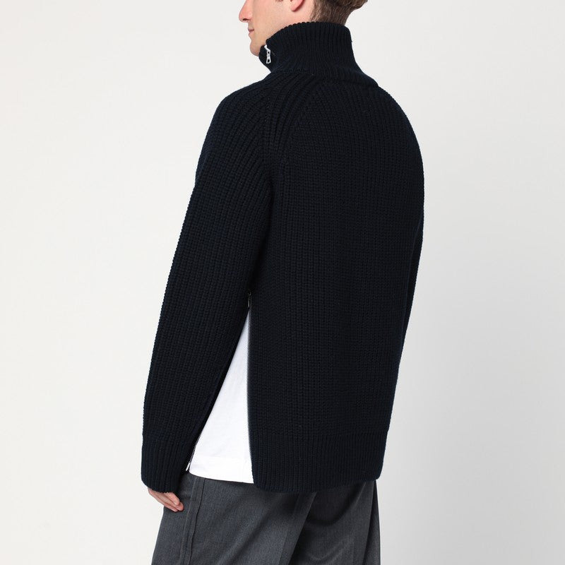 Dries Van Noten Black wool zip-up cardigan - 2