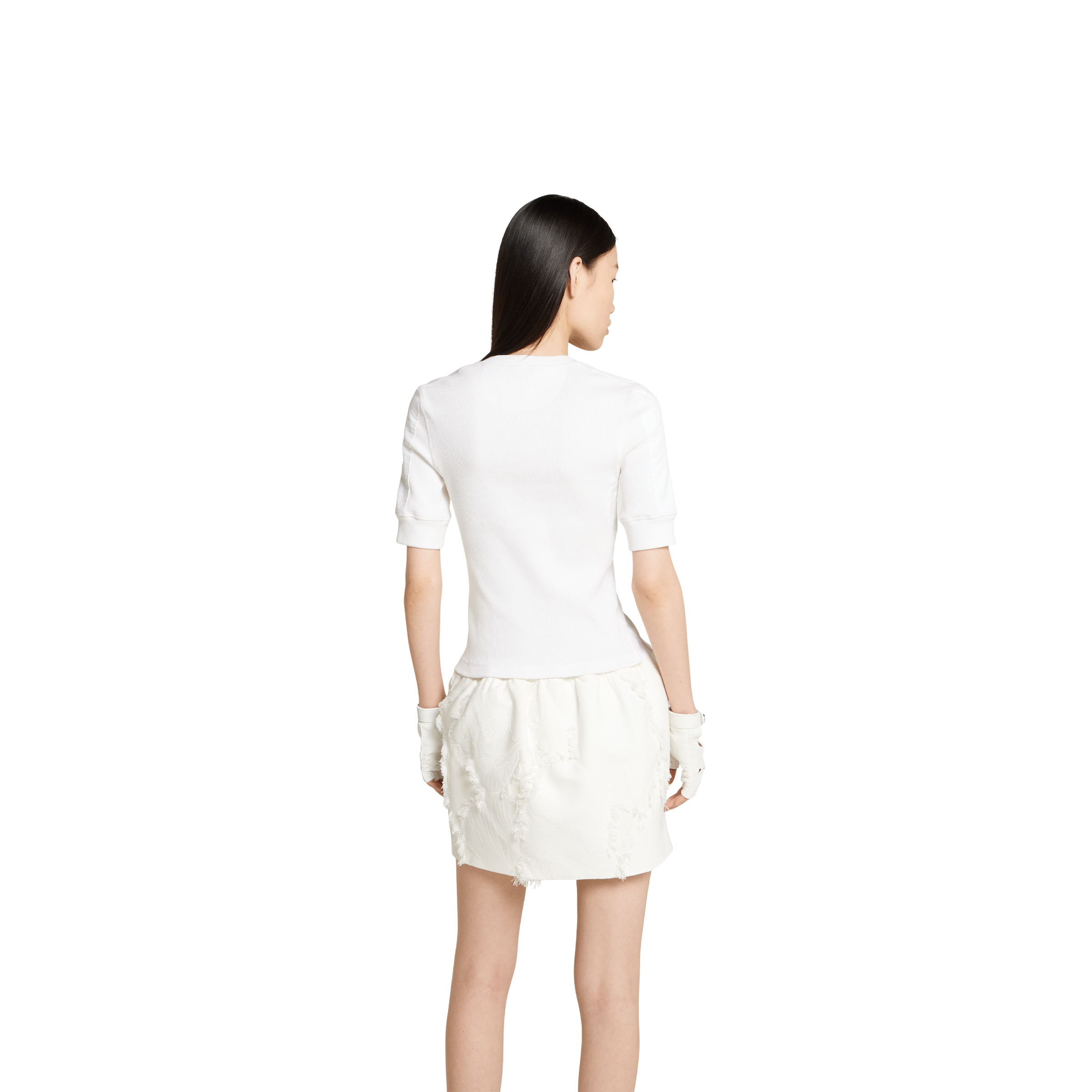 Cotton rib T-shirt - 4
