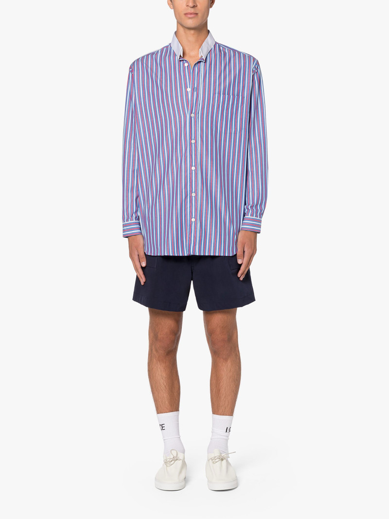 Mackintosh ROMA BLUE & RED STRIPE BUTTON DOWN SHIRT outlook