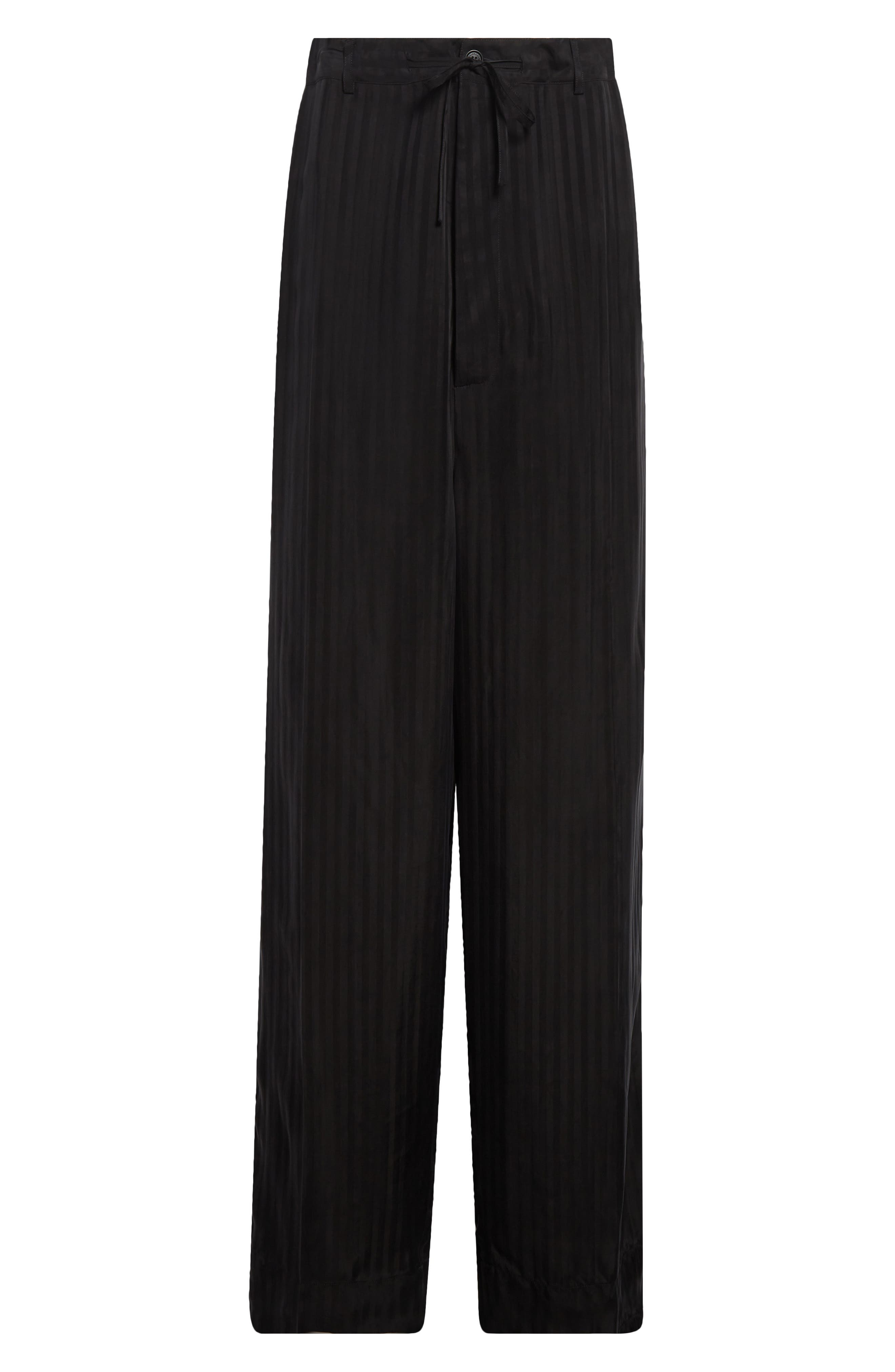 Balenciaga Fluid Cupro Tailored Pants in 1000 Black at Nordstrom - 6