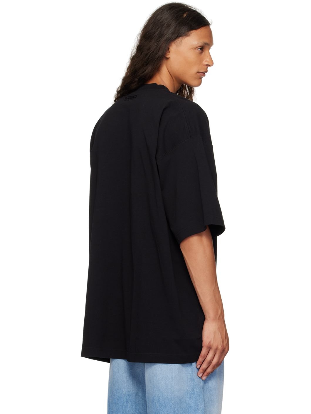 VETEMENTS Black 'Spoiled By God' T-Shirt | REVERSIBLE
