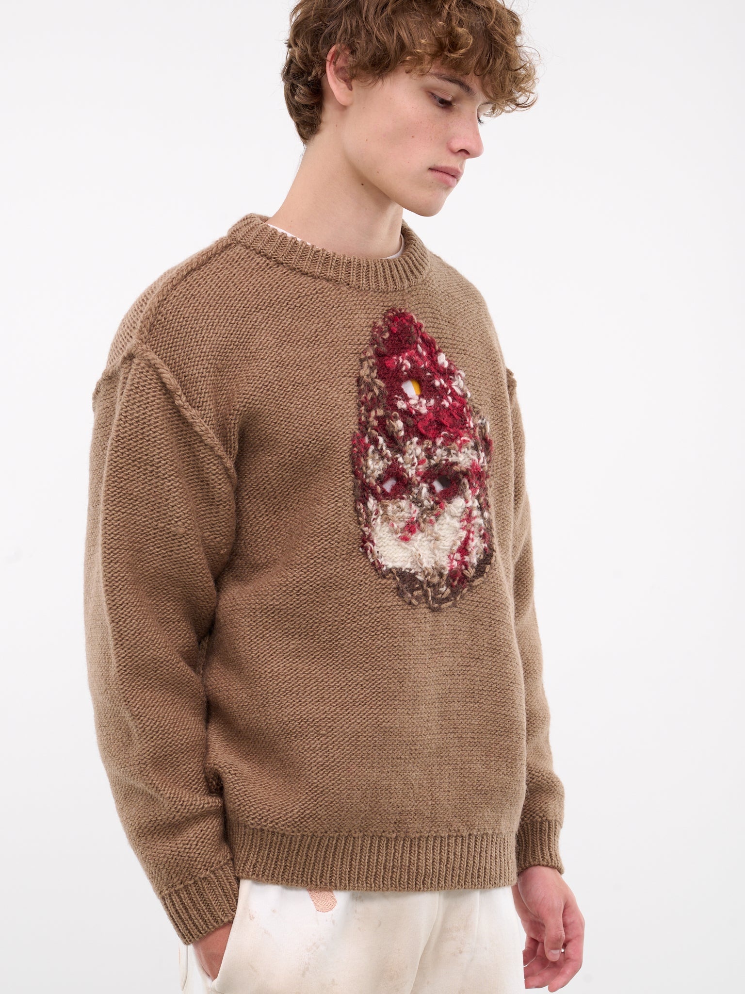 Graphic Embroidered Sweater - 4
