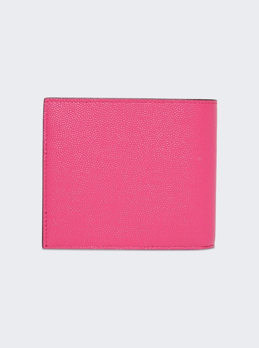 Leather Billfold Wallet Fuchsia Couture - 5