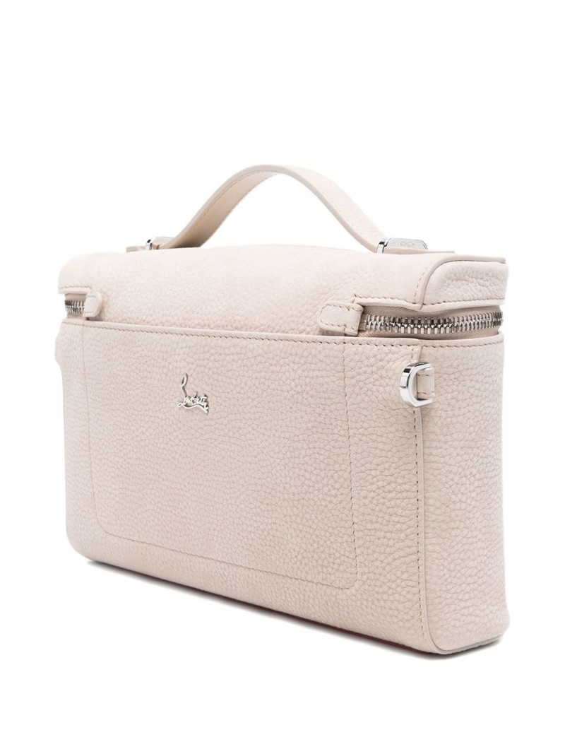 Djanis grained leather messenger bag 3