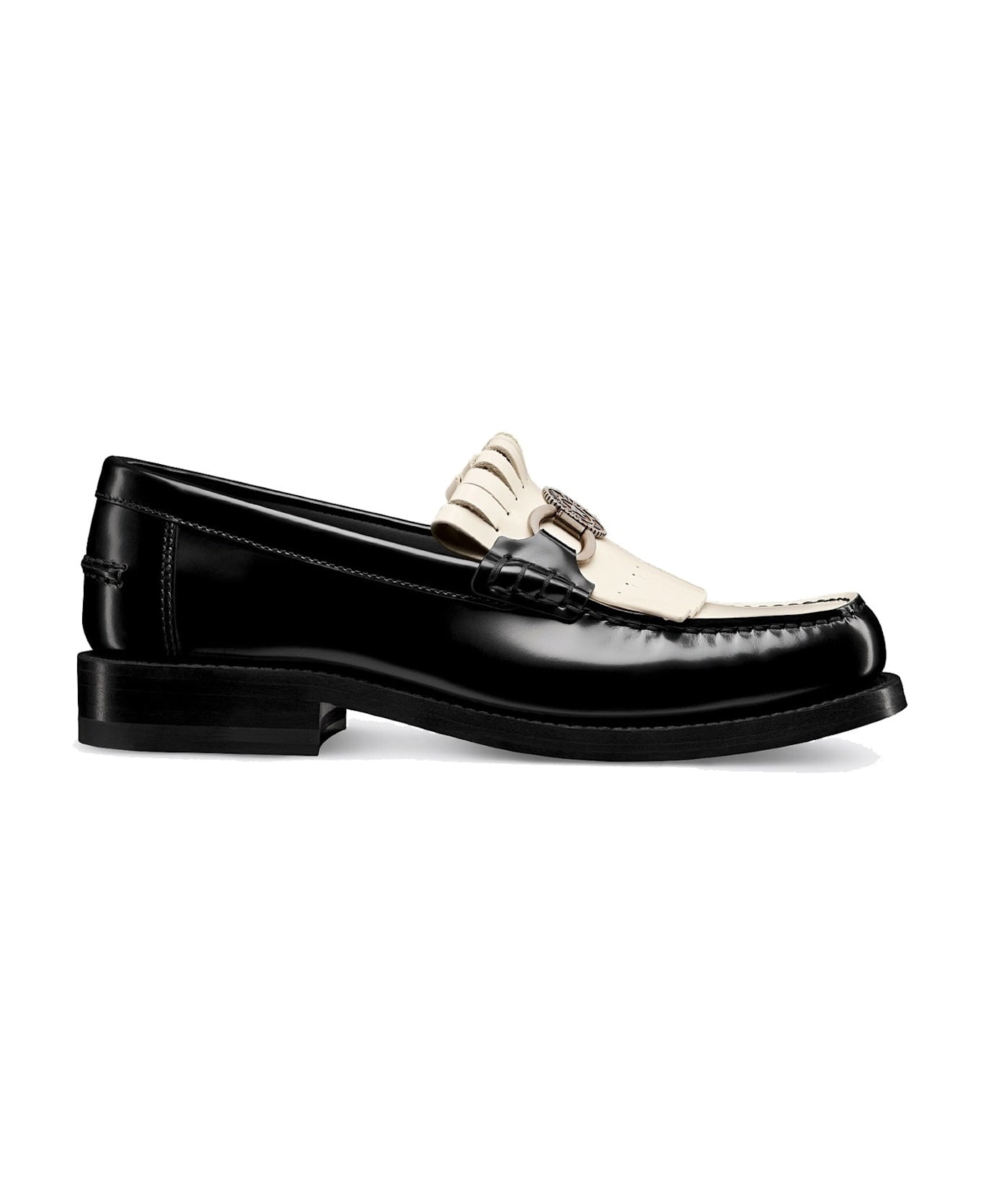 Dior Emblem Leather Loafers | italist | REVERSIBLE