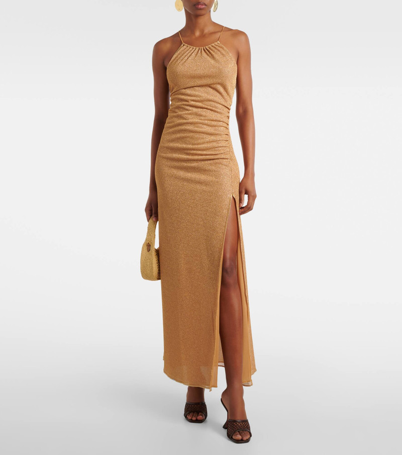 Oséree Glitter gathered maxi dress outlook