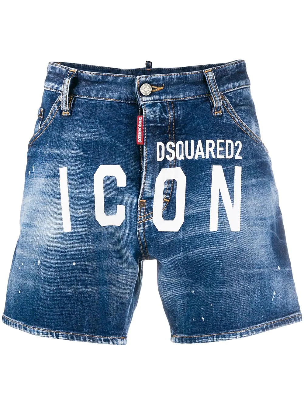 ICON logo denim shorts - 1