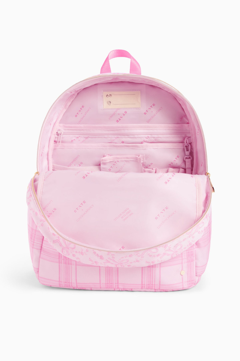 STATE x LoveShackFancy Mixed Print Kane Double Pocket Backpack 4
