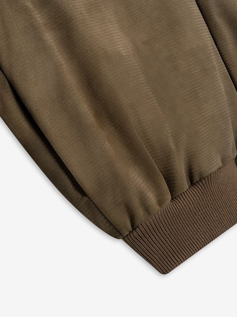 Suede Corduroy Bomber - 4