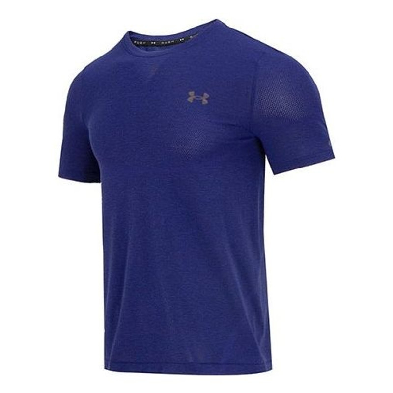 Under Armour Rush Seamless Legacy Tee 'Dark Blue' 1376781-468 - 1
