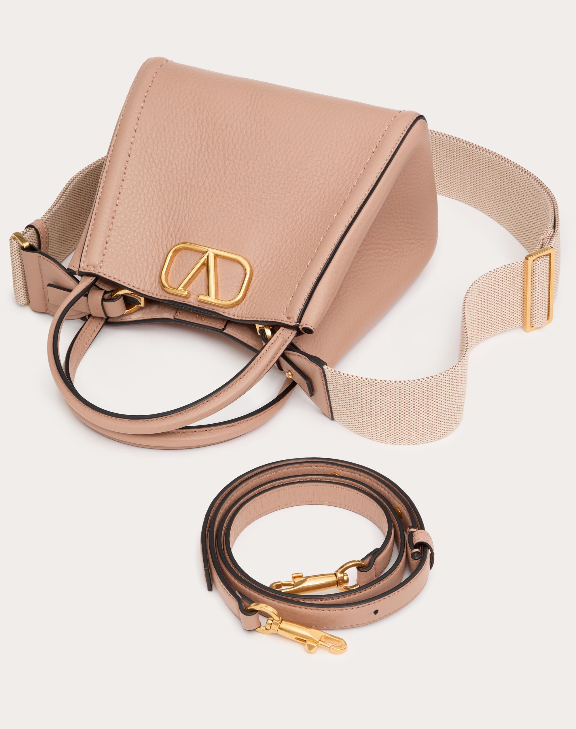 VALENTINO GARAVANI ALLTIME SMALL HANDBAG IN GRAINY CALFSKIN - 5