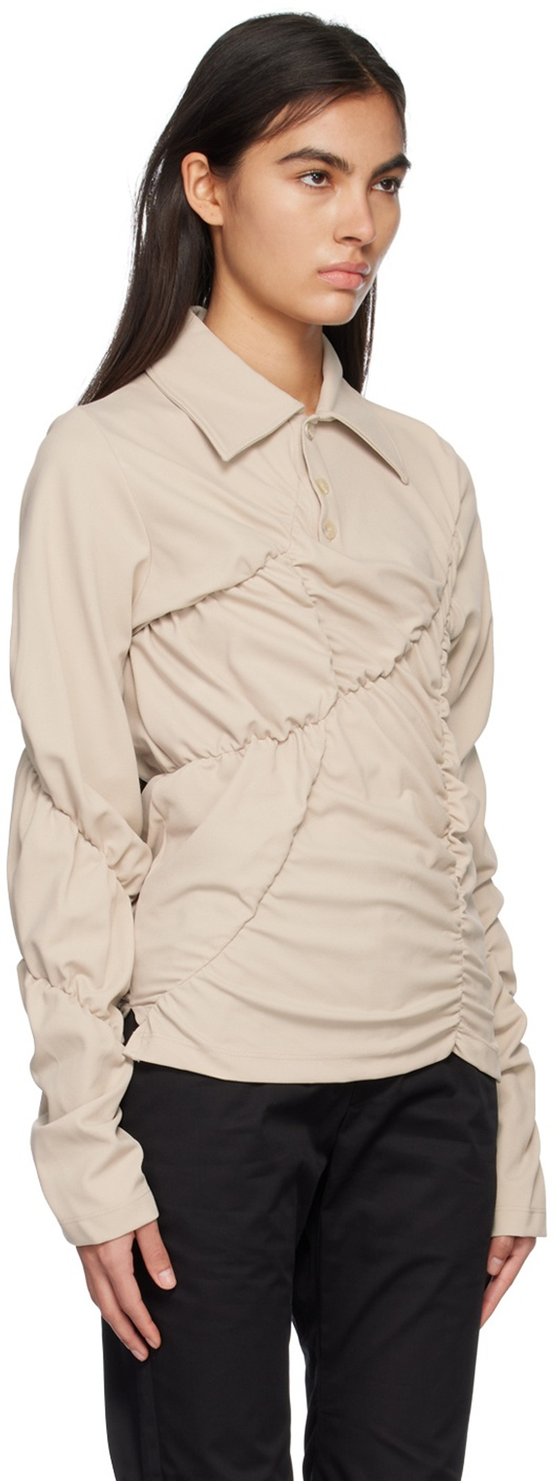 STRONGTHE SSENSE Exclusive Beige Polo outlook