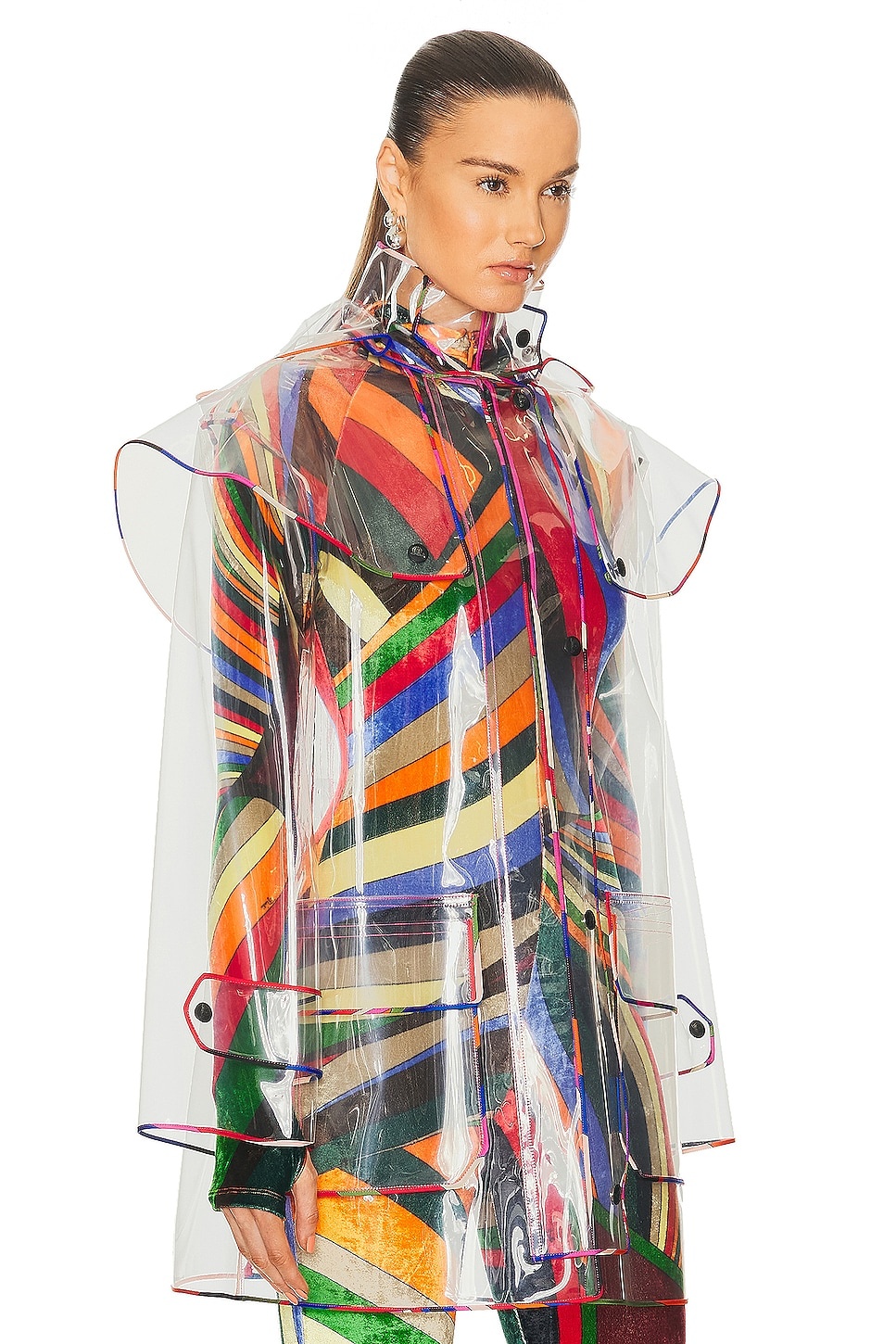 Transparent Polyurethane Raincoat - 2