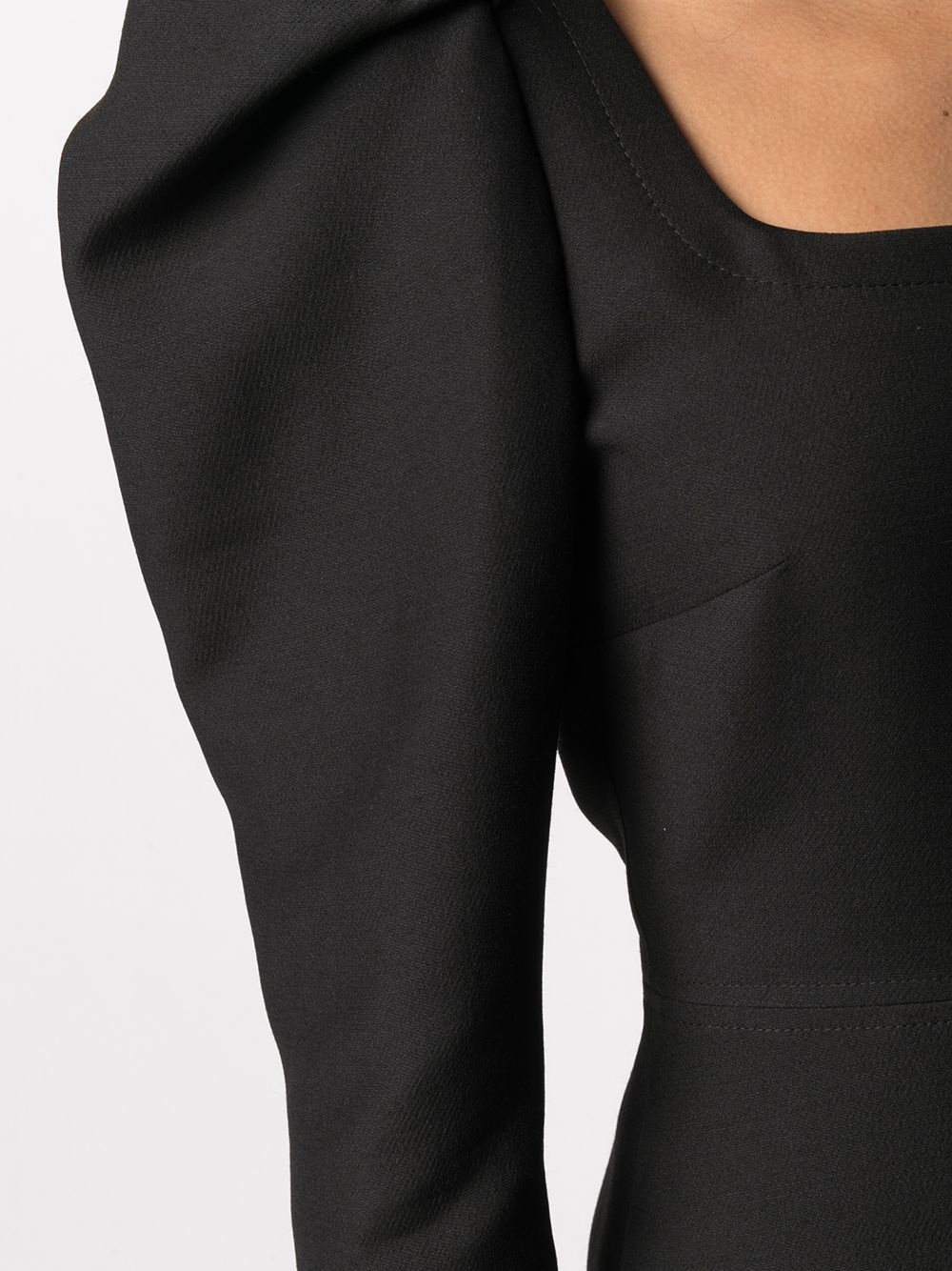 puff-sleeve cocktail dress - 5
