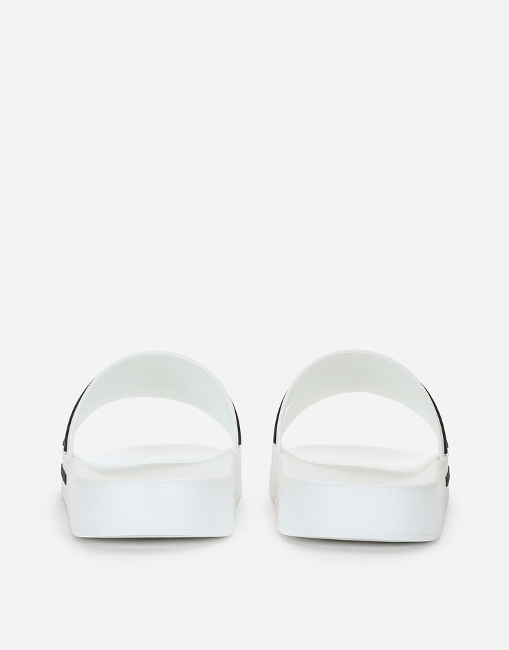 Rubber beachwear sliders with DG logo - 3