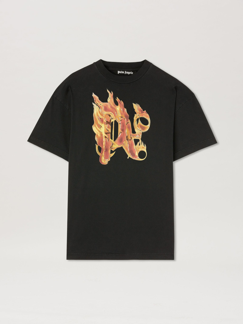 불타는 Monogram 티셔츠 - 1