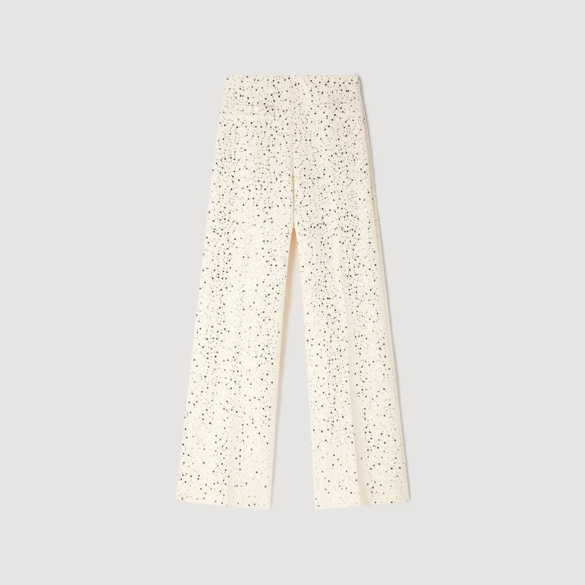 GEOMETRIC SEQUIN TROUSERS - 1