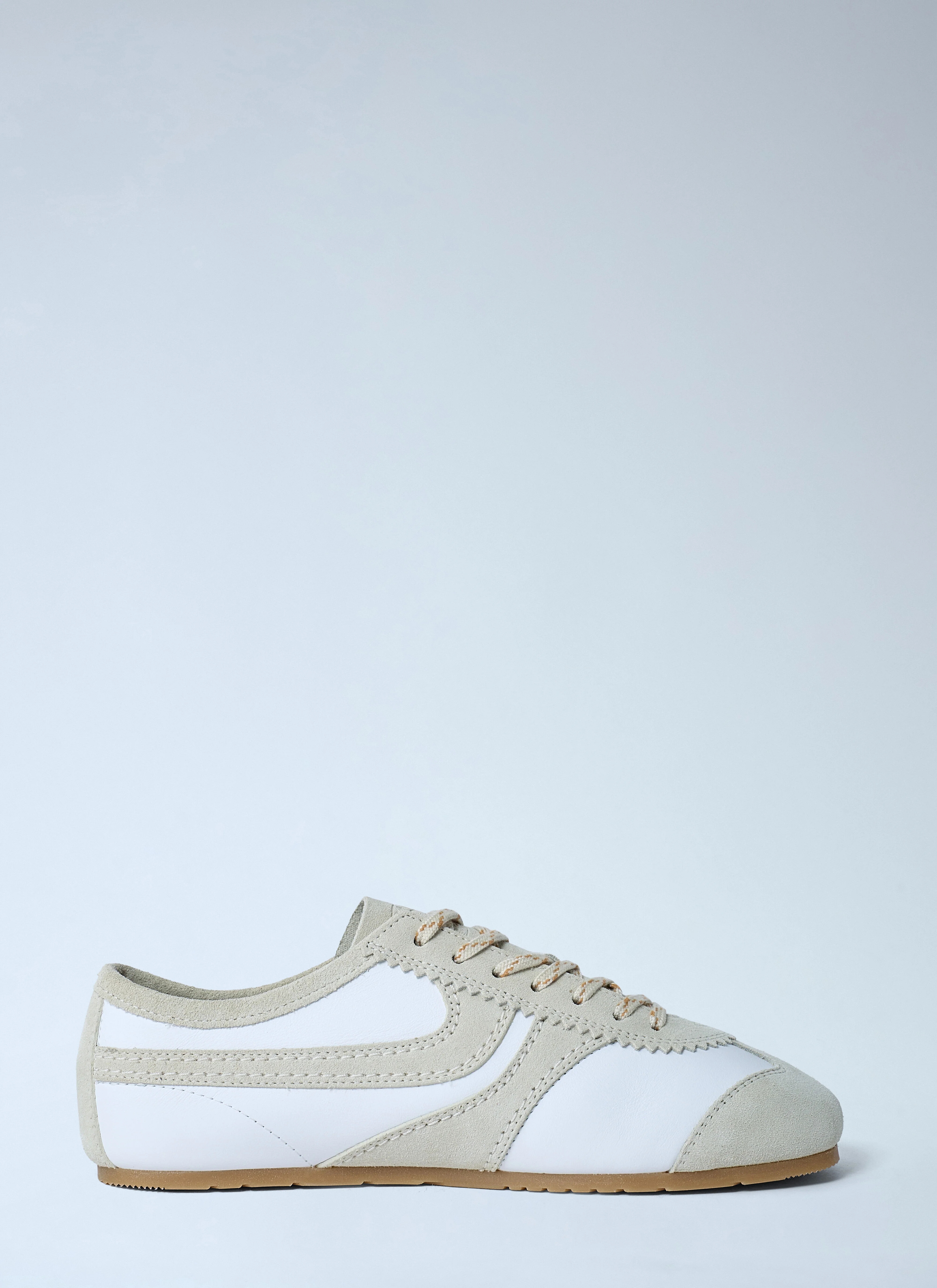 Suede Trimmed Sneakers - 1